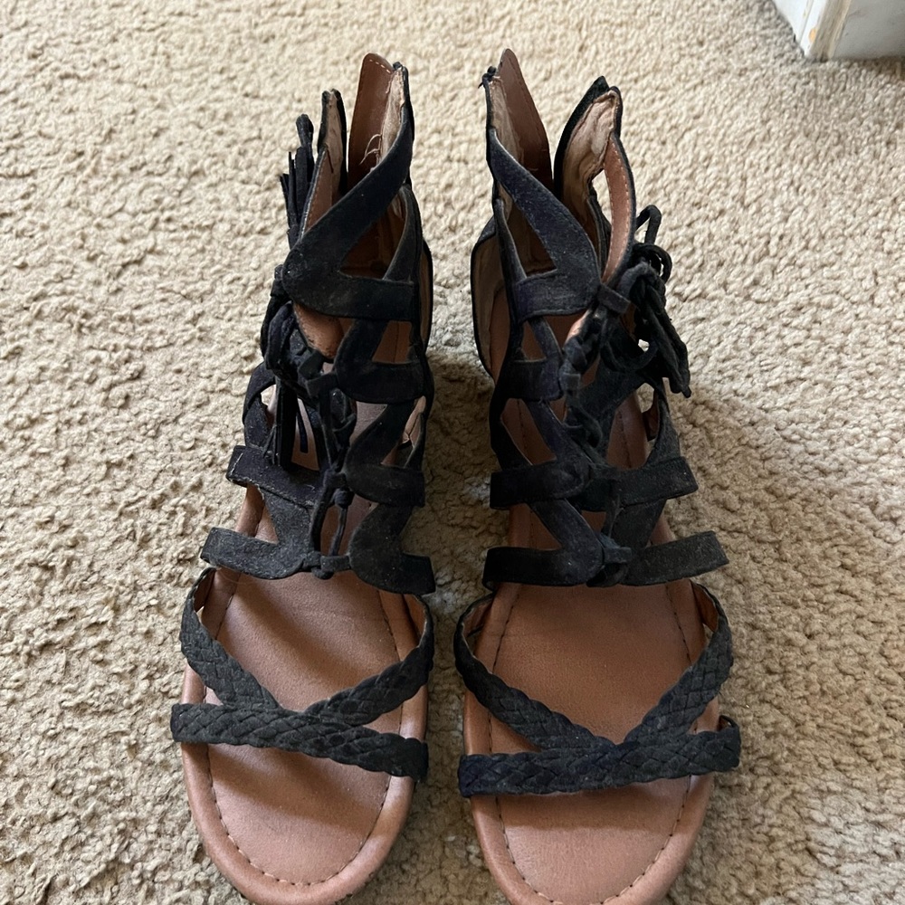 Black Sandals with small heel